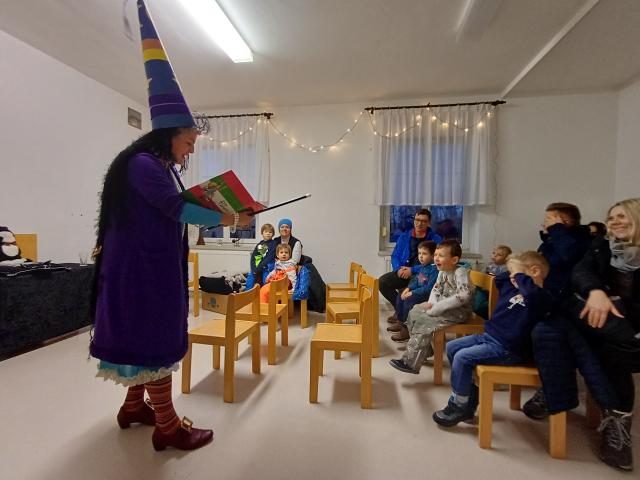 Zilly mit Publikum während der Lesung 