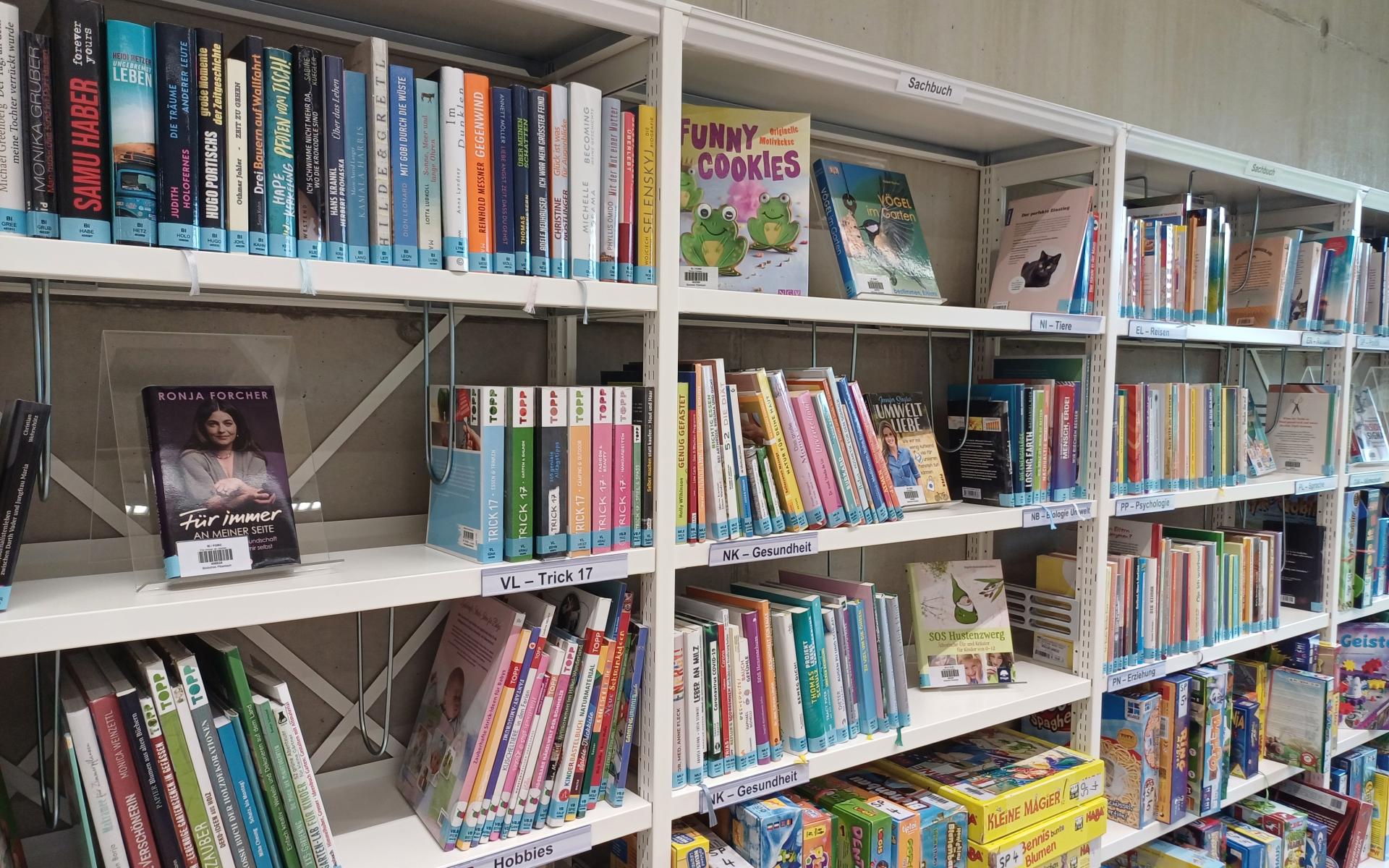 Sachbücher und Spiele 